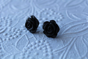 12mm Black Flower