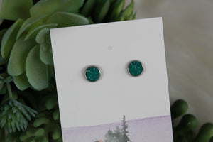 6mm Emerald Earrings