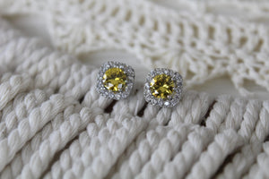 Yellow Sapphire Earrings
