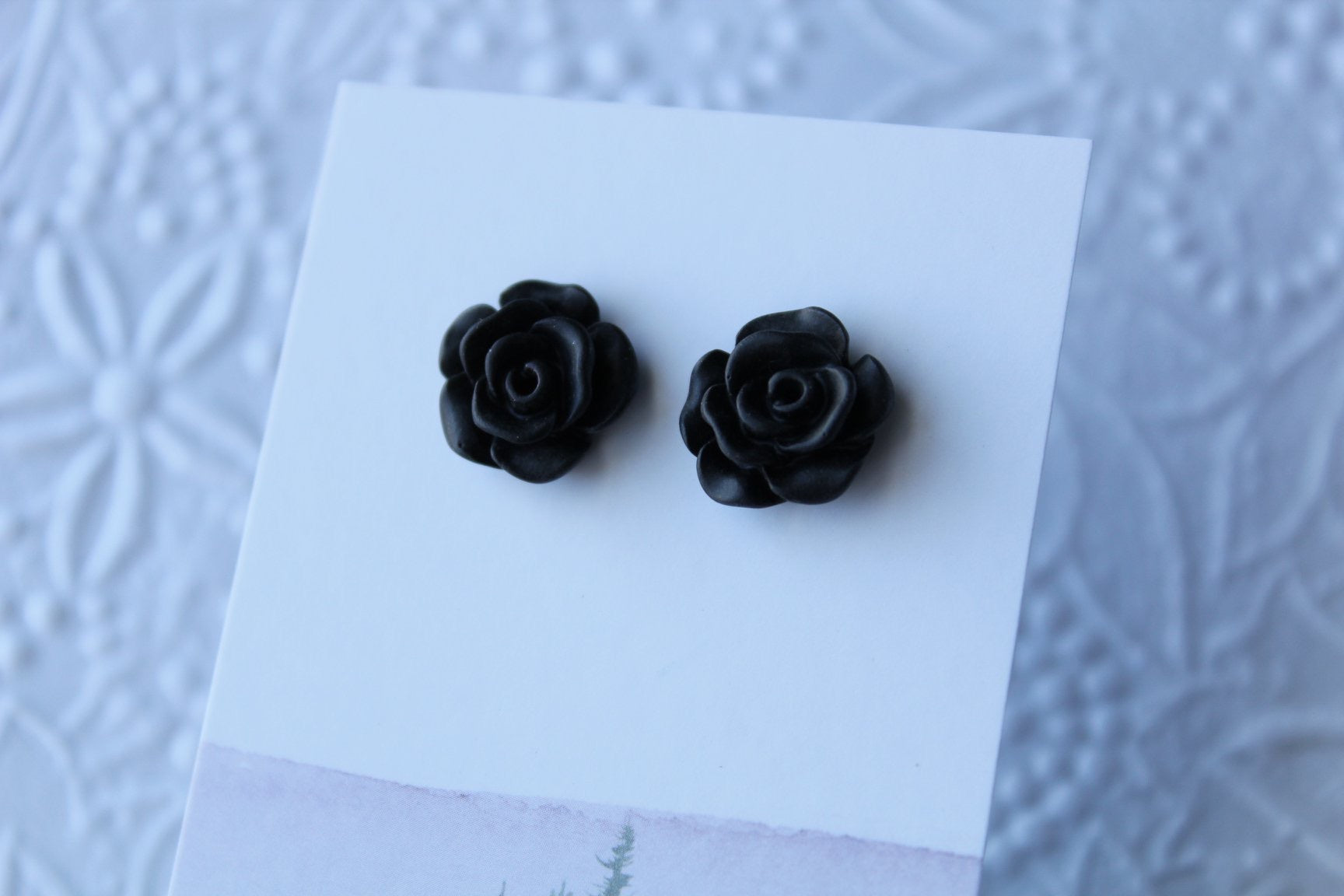 12mm Black Flower