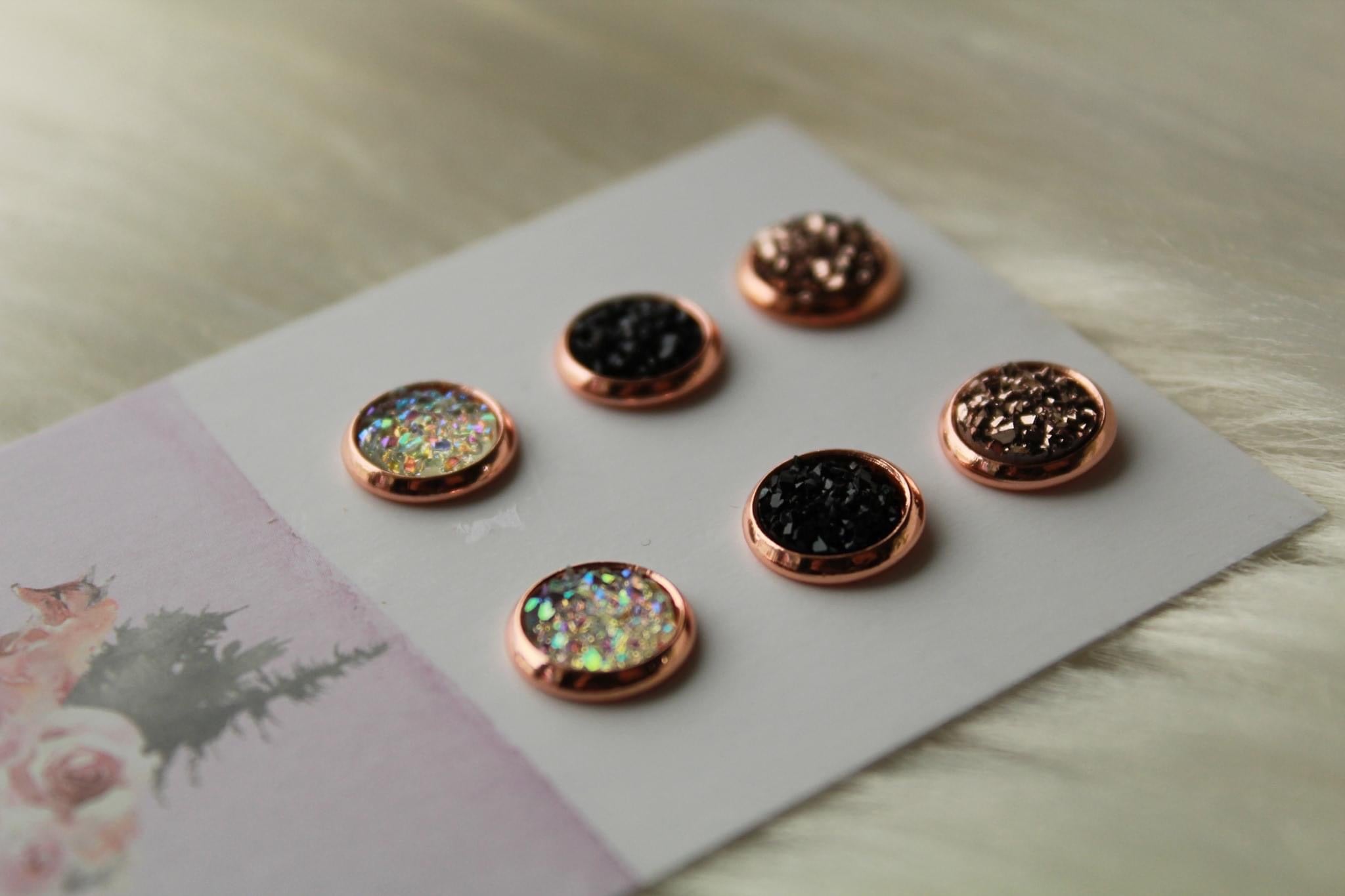 Rose Gold/Black/Iridescent