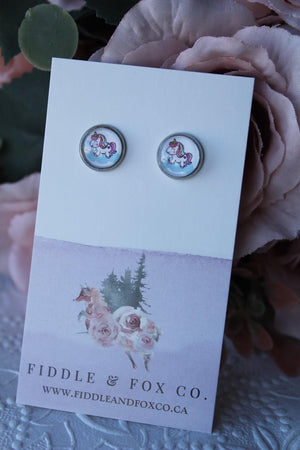 10mm Unicorn Earrings