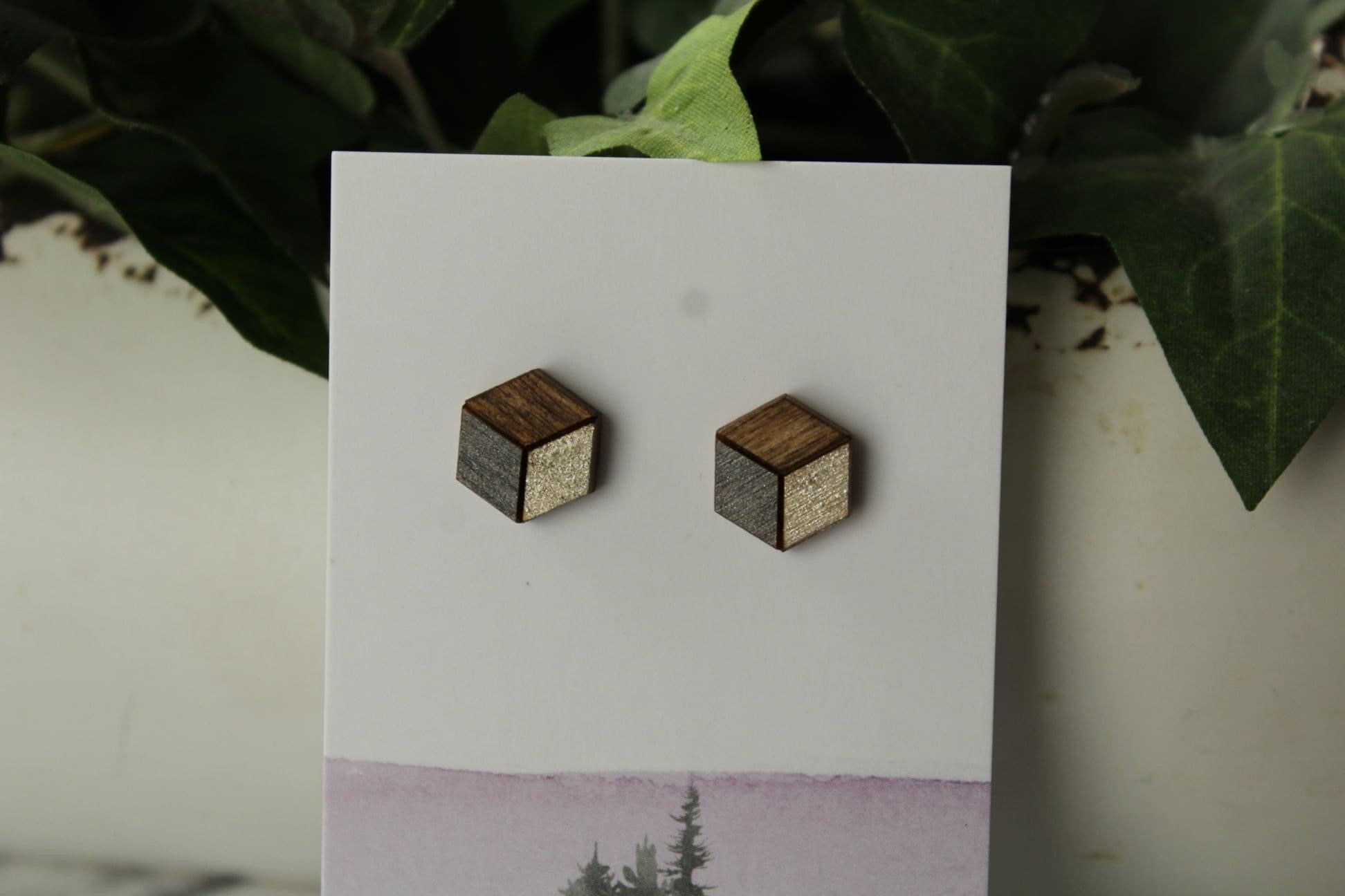 12mm Metallic Grey/Metallic Taupe