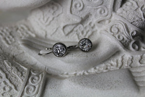 8mm Chunky Silver Earrings