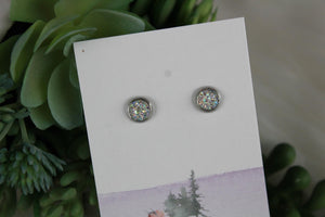 6mm Iridescent Earrings