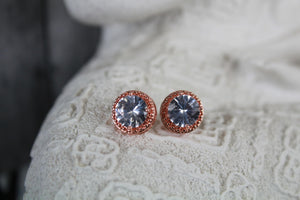 Rose Gold Lux Earrings/Rose Gold Edge