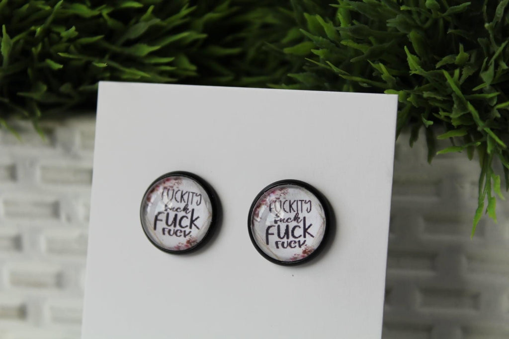 12mm Fuckity Fuck Fuck/Black Stud