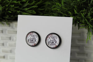 12mm Fuckity Fuck Fuck/Black Stud