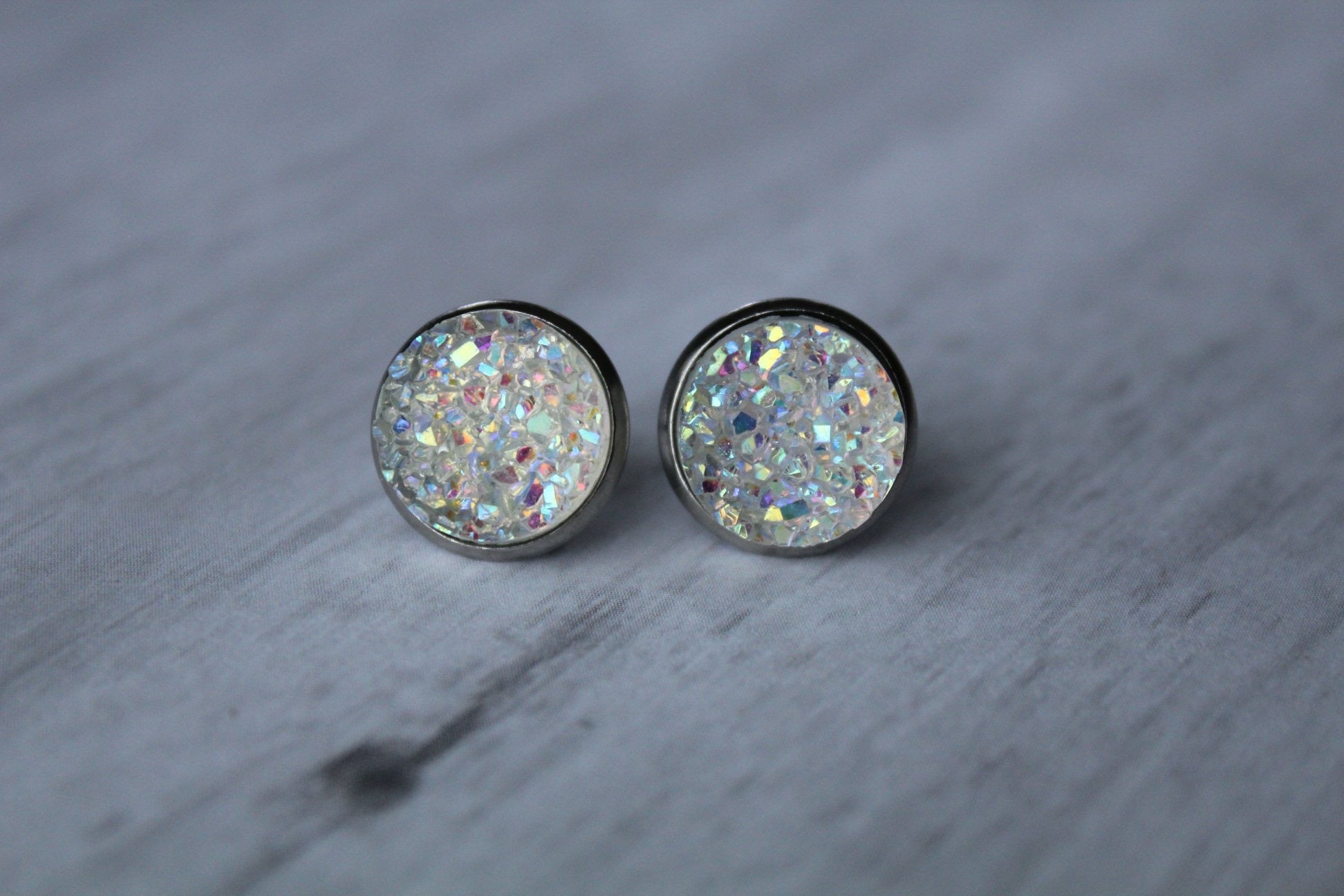 12mm Chunky iridescent