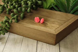 12mm Coral Flower Earrings