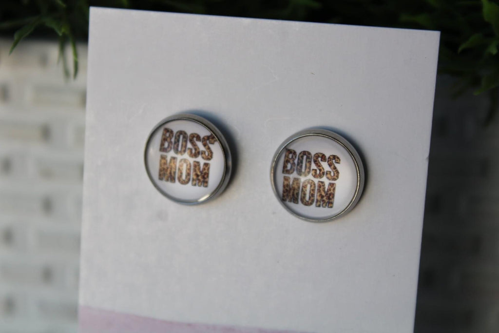 12mm Boss Mom Earrings