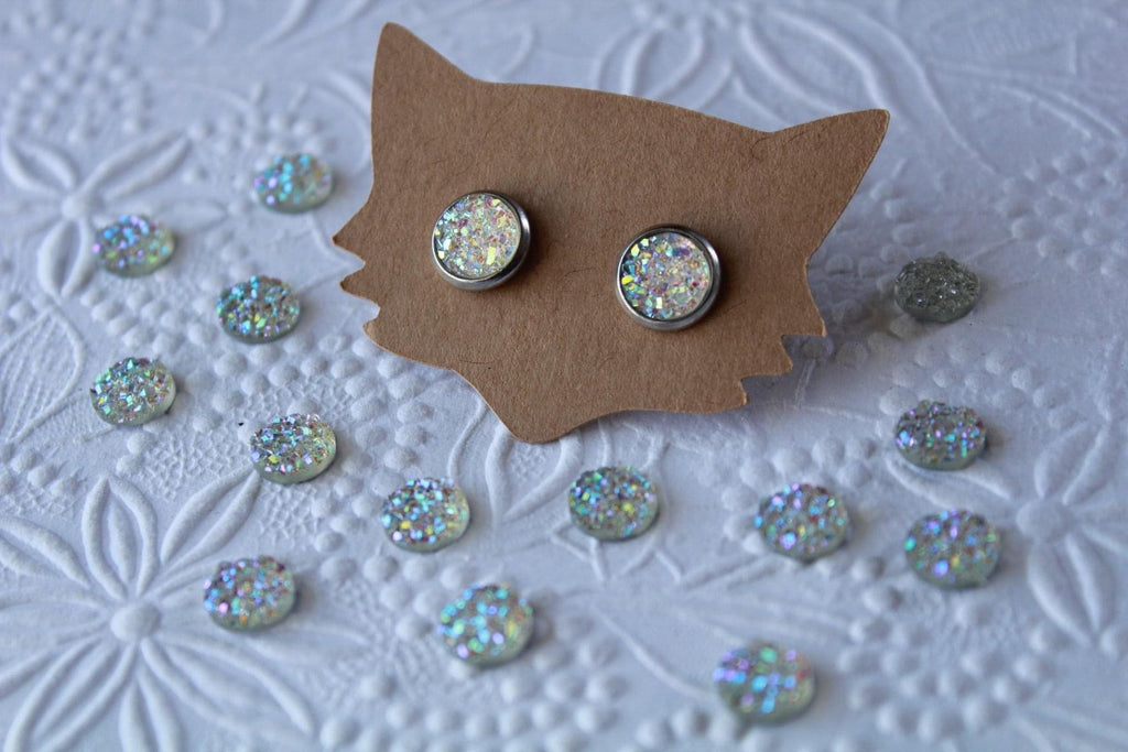 8mm Flat Iridescent