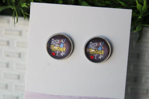 12mm Teacher Life Earrings
