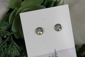 6mm Iridescent Mermaid Earrings