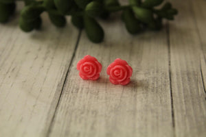 8mm Pink Earrings
