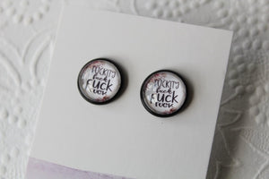 12mm Fuckity Fuck Fuck/Black Stud