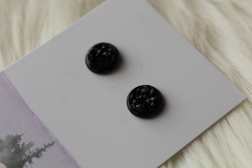 8mm Chunky Black On Black