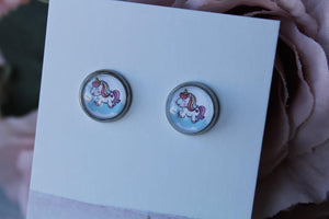 10mm Unicorn Earrings