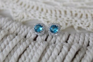 Blue Sapphire Earrings