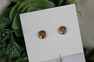 6mm Amber Mermaid Earrings