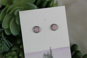 6mm Light Purple Earrings