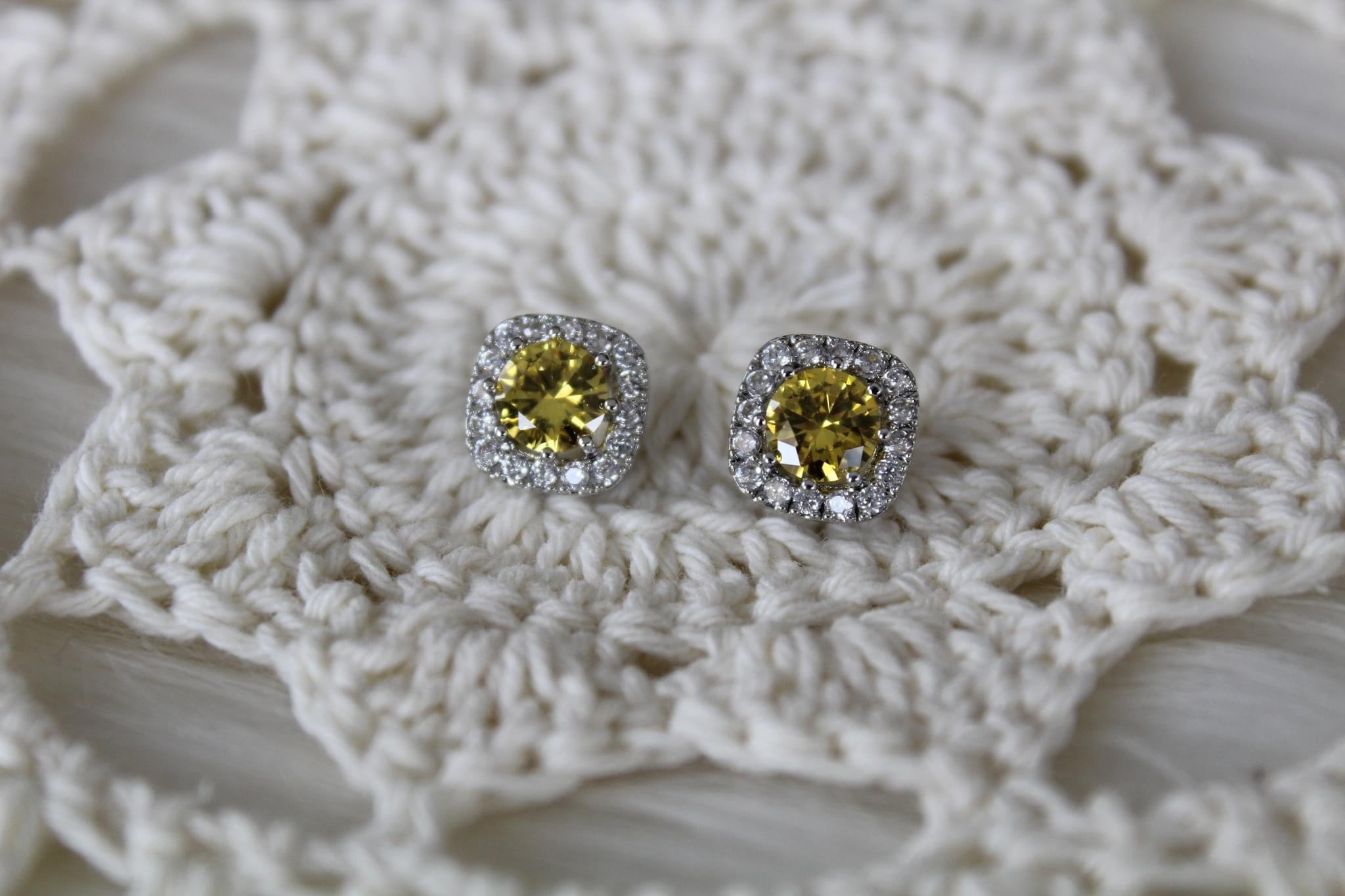 Yellow Sapphire Earrings