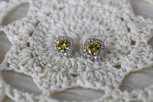 Yellow Sapphire Earrings
