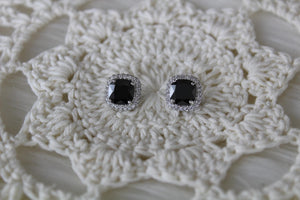 Black Sapphire Earrings