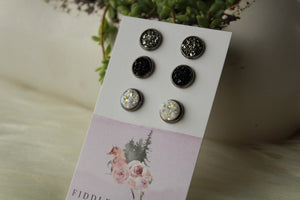 Gunmetal/Black/Confetti