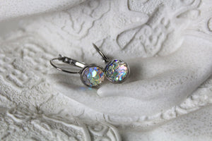 8mm Iridescent Mermaid Earrings