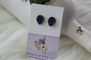 Blue/Purple Drop Earrings