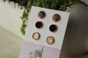 Rose Gold/Black/Iridescent