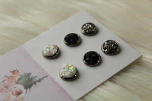 Gunmetal/Black/Confetti